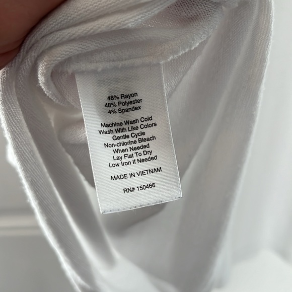 Flutter Sleeve White Knit Blouse by Market & Spruce - Picture 6 of 9